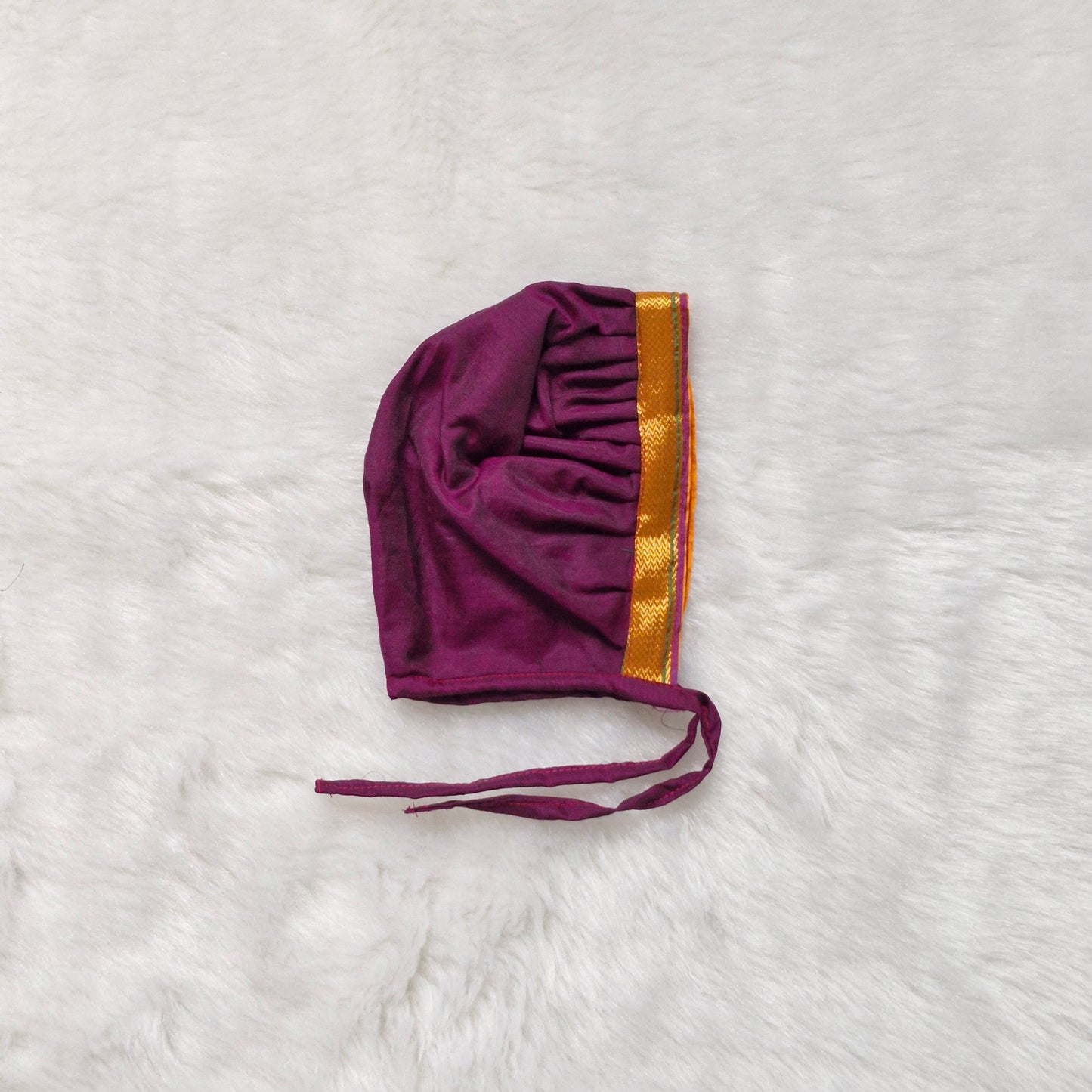Kashida Bonnet Caps | Purple