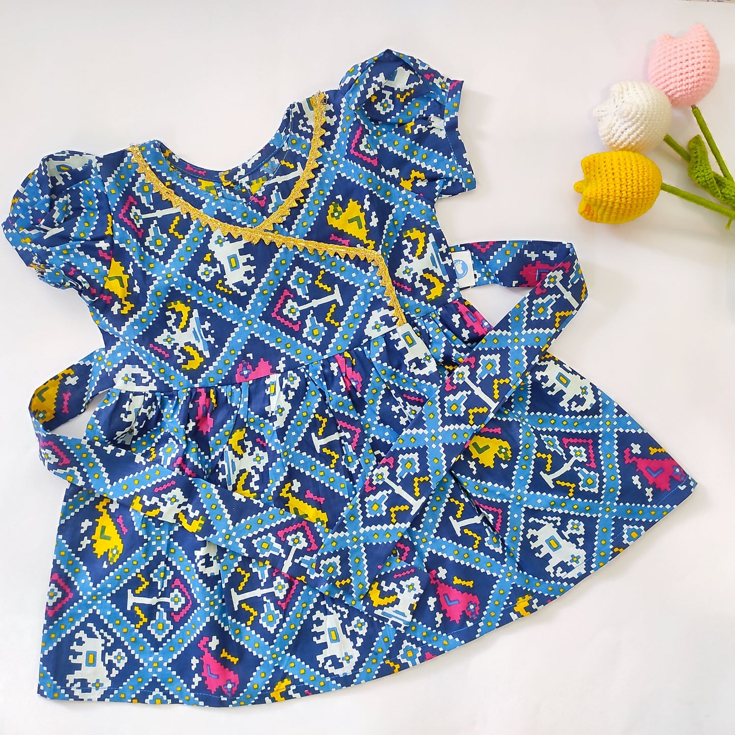 Ethnic frock - Patola Blue