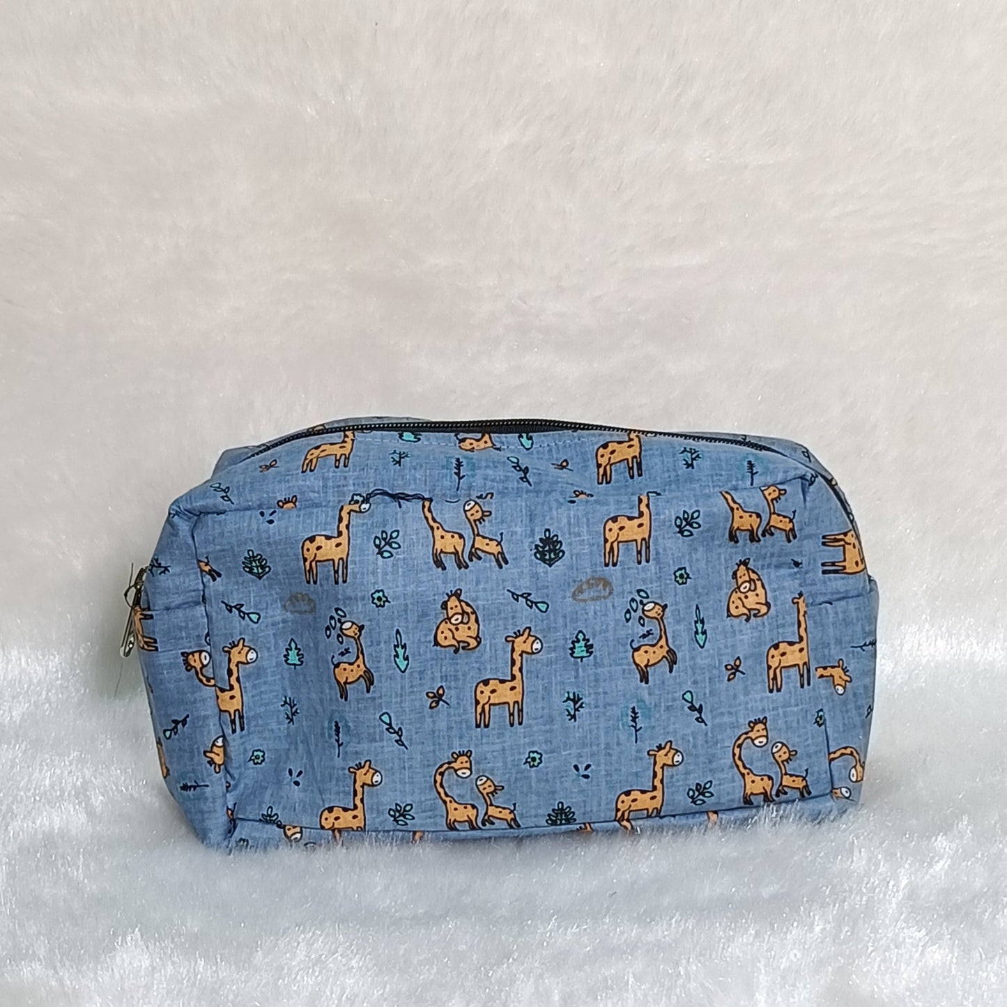 Medicine Pouch | Blueish Grey Giraffe