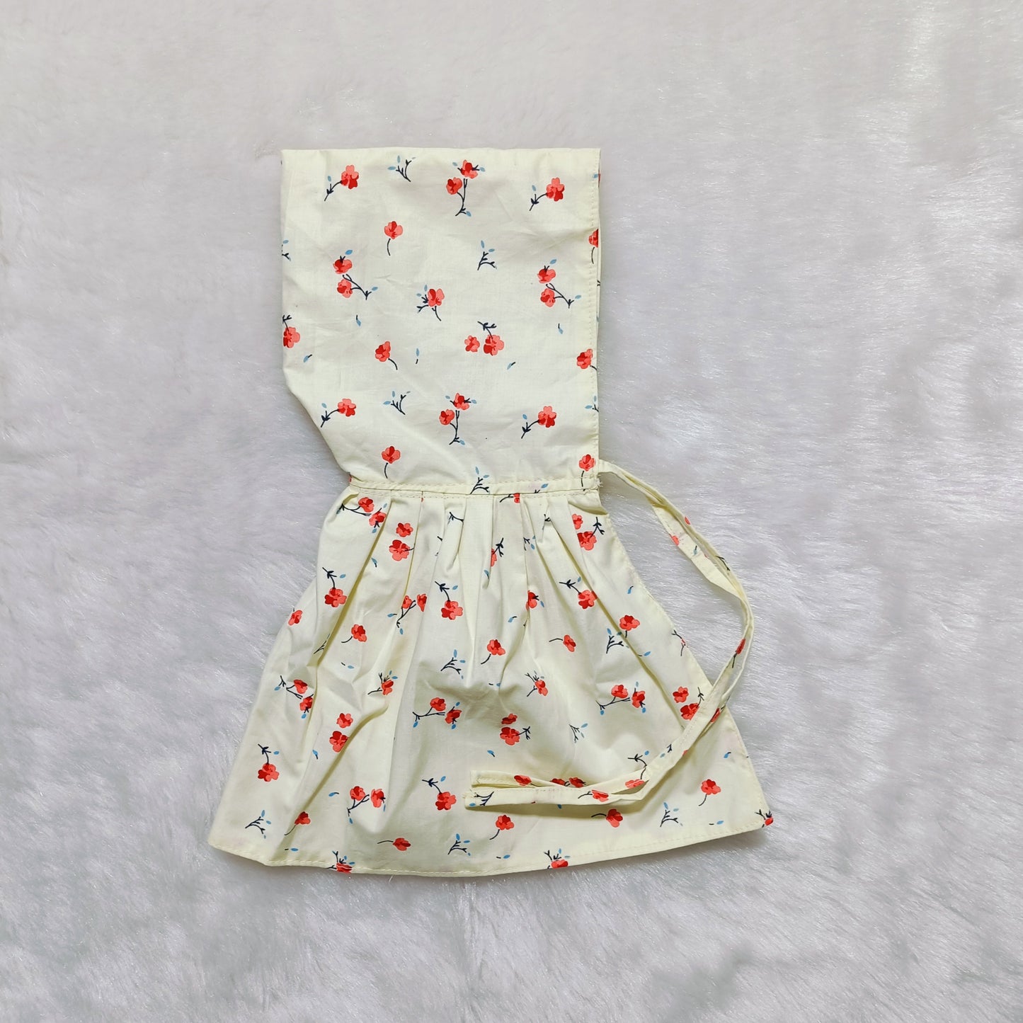 Cotton Kunchi I Lemon & Red Flower