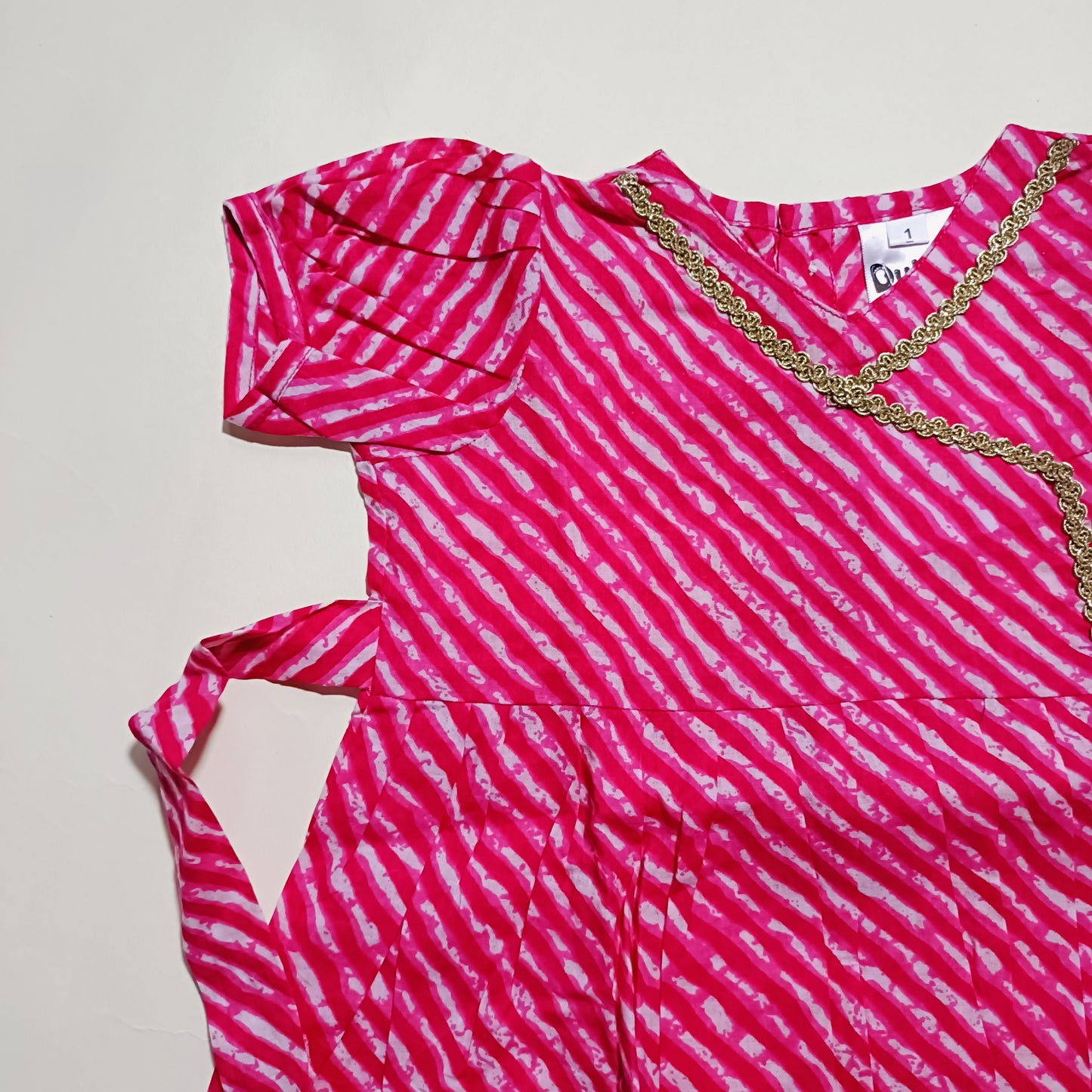 Cotton Printed Baby Girl Dress | Pink | Lehriya
