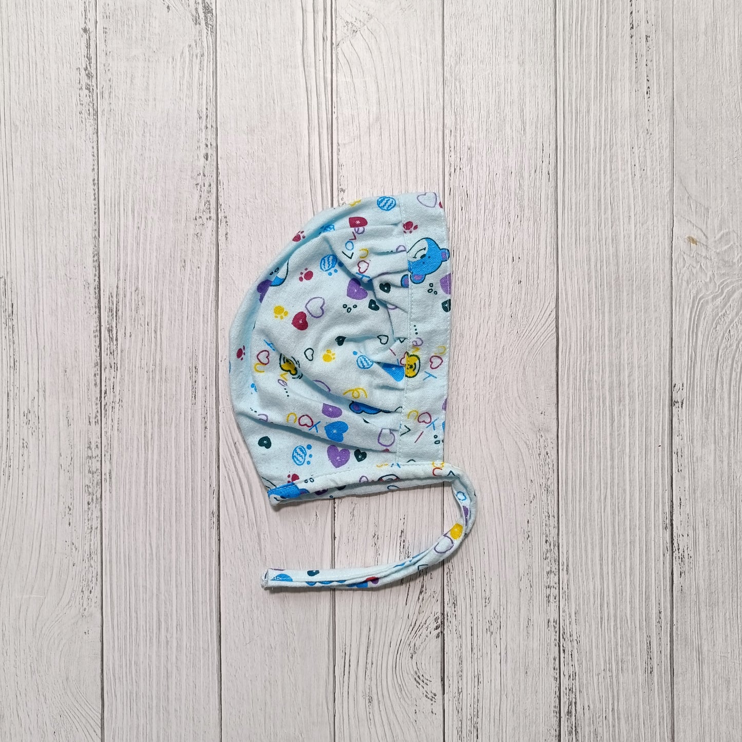 Flannel Bonnet Caps | Blue Love
