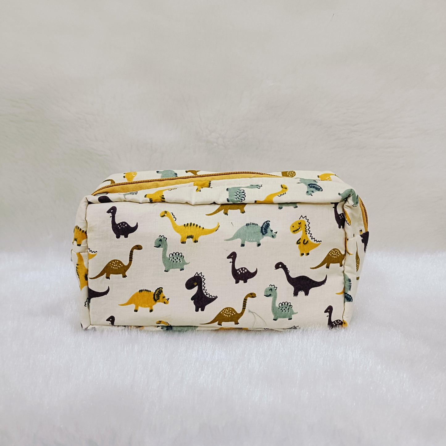 Medicine Pouch | Cream Dinosaur