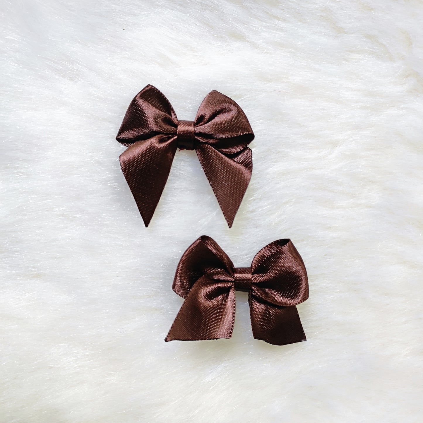 Bow Hair Clip - Brown