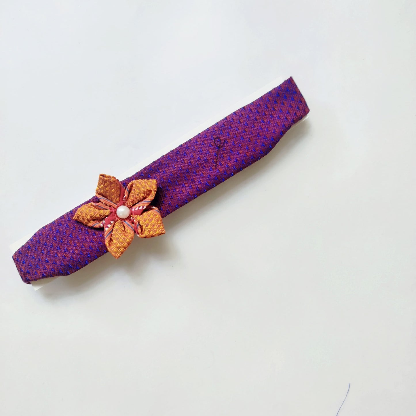 Khan Hair Band - Purple with pearl