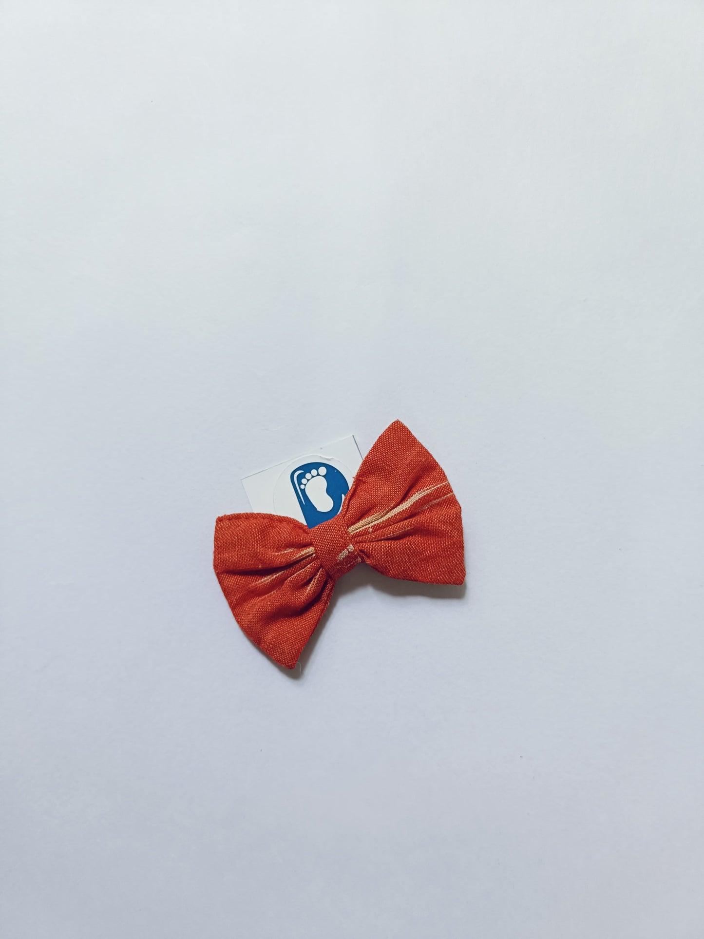 Ikkat Hair Clip- Orange