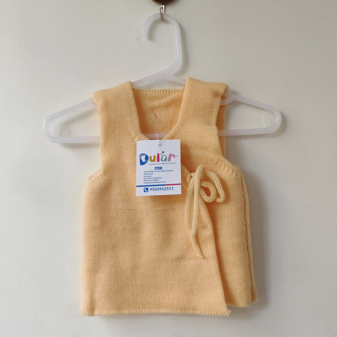 Barabandi Woolen Jacket - Light Cream