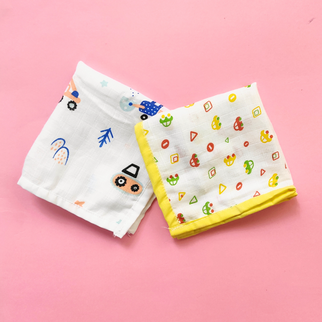 Muslin Hanky - Vehicle (Pack of 2)