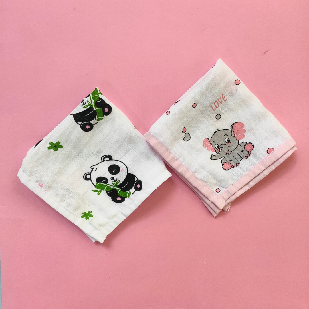 Muslin Hanky - Animals (Pack of 2)