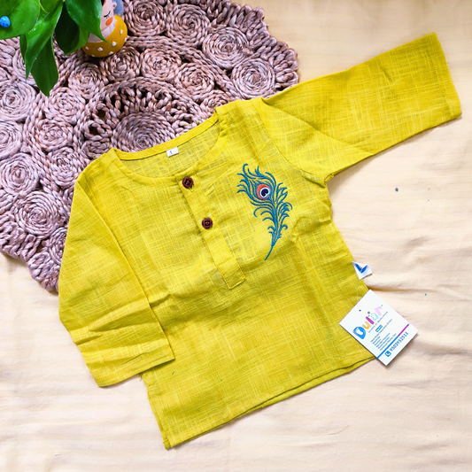 Short Kurta - Peacock Feather