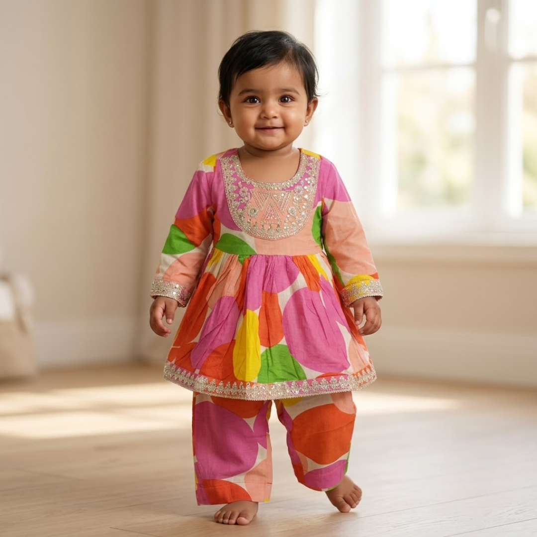 Kurta Set for Girls | Multicolor
