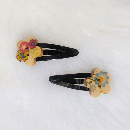Button Hair Clip