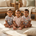 Cotton Front Open Jhabla | Assorted 13 | Pack of 3