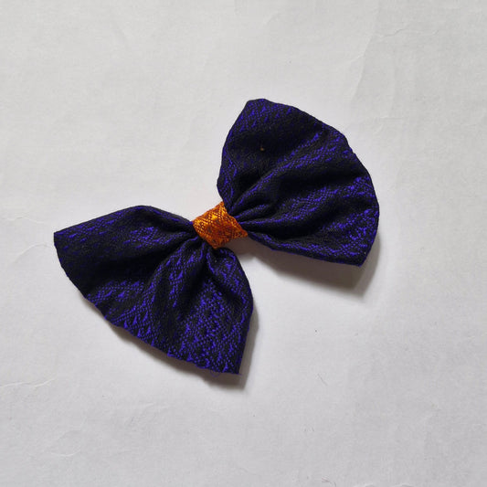 Khan Bow Hair Clip- Violet