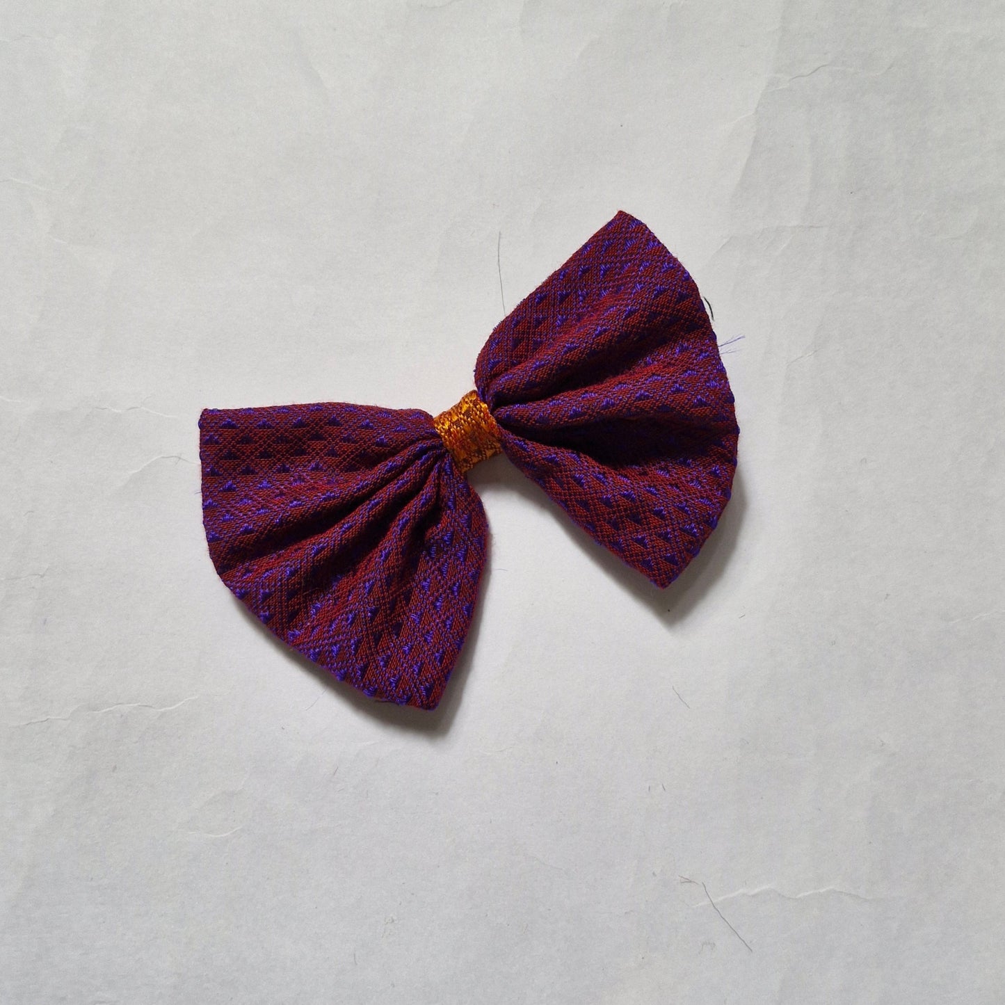 Khan Bow Hair Clip- Purple