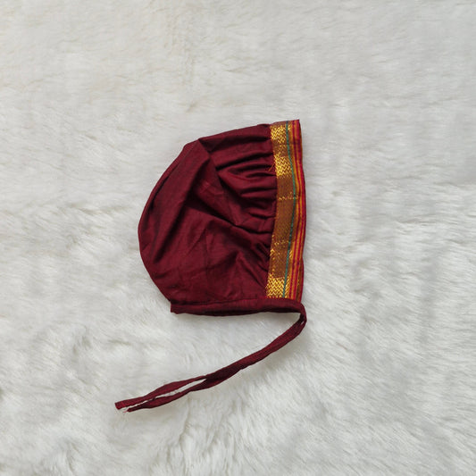 Kashida Bonnet Caps | Maroon
