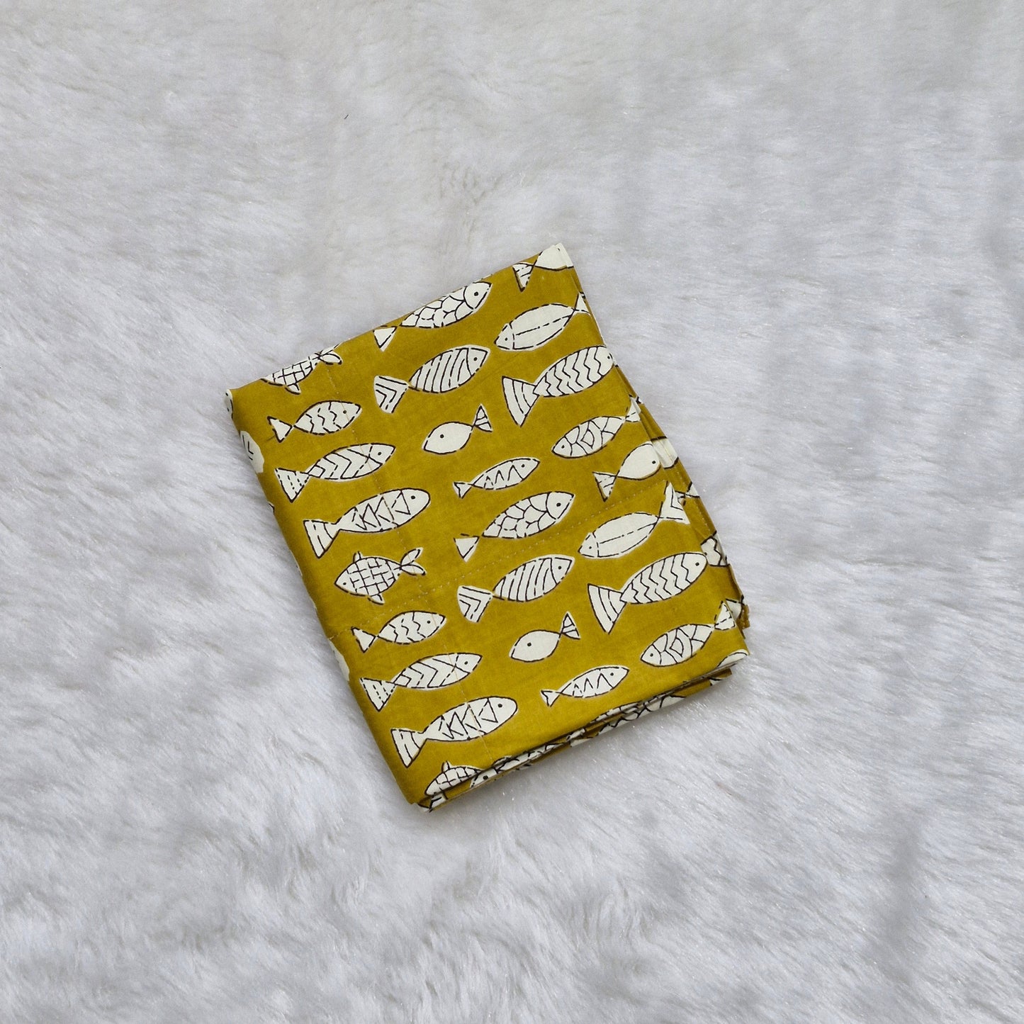 Newborn gift sets | Jaipur Cotton | Mustard Fish