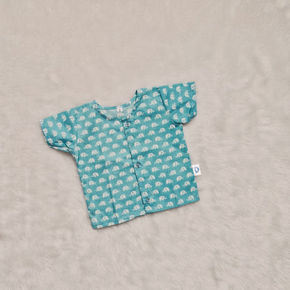 Newborn gift sets | Jaipur Cotton | Sky Bule Elephant