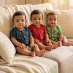 Cotton Front Open Jhabla | Assorted 4 | Pack of 3