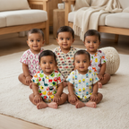 Cotton Front Open Jhabla | Assorted | Pack of 5