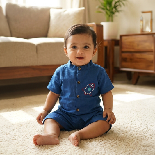 co ord set for kids | Blue | Rocket