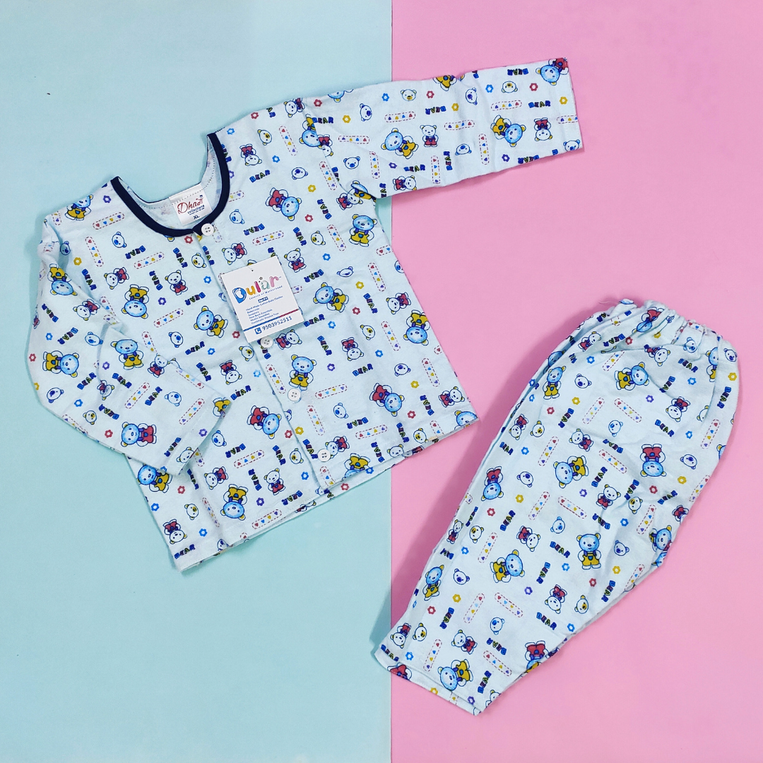 Flannel Night Suits for Kids | Blue Bear