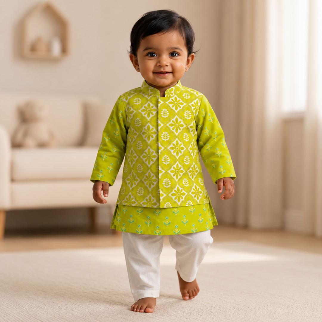 Kurta Pajama Set for Boys | Popati Floral