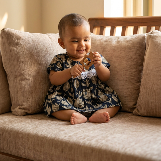 Baby Girl Jhabla | Blue Lotus