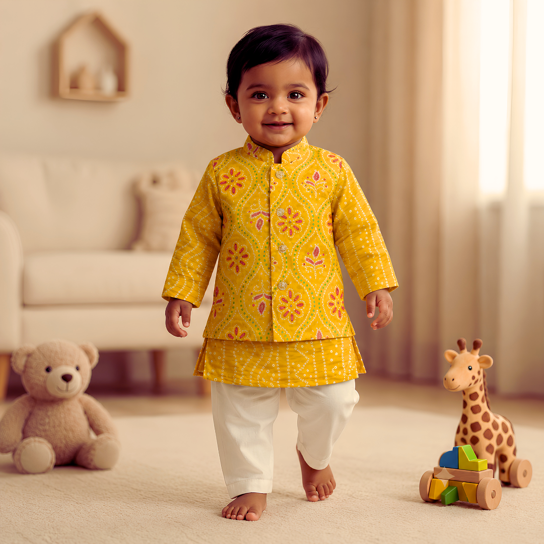 Kurta Pajama Set for Boys | Mango  Floral