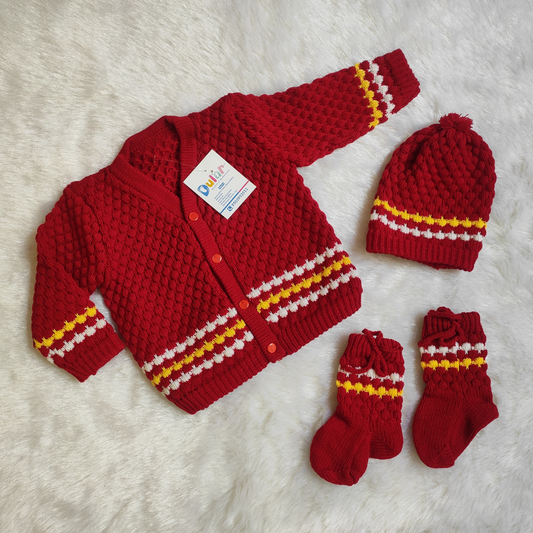 Popup Sweater Set with Socks and Cap