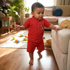 co ord set for kids | Red | Deer