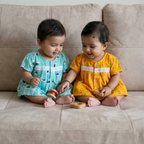 Baby Girl Jhabla | Assorted | Pack of 2