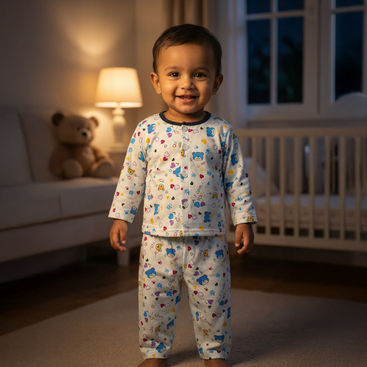 Flannel Night Suits for Kids | Blue Love