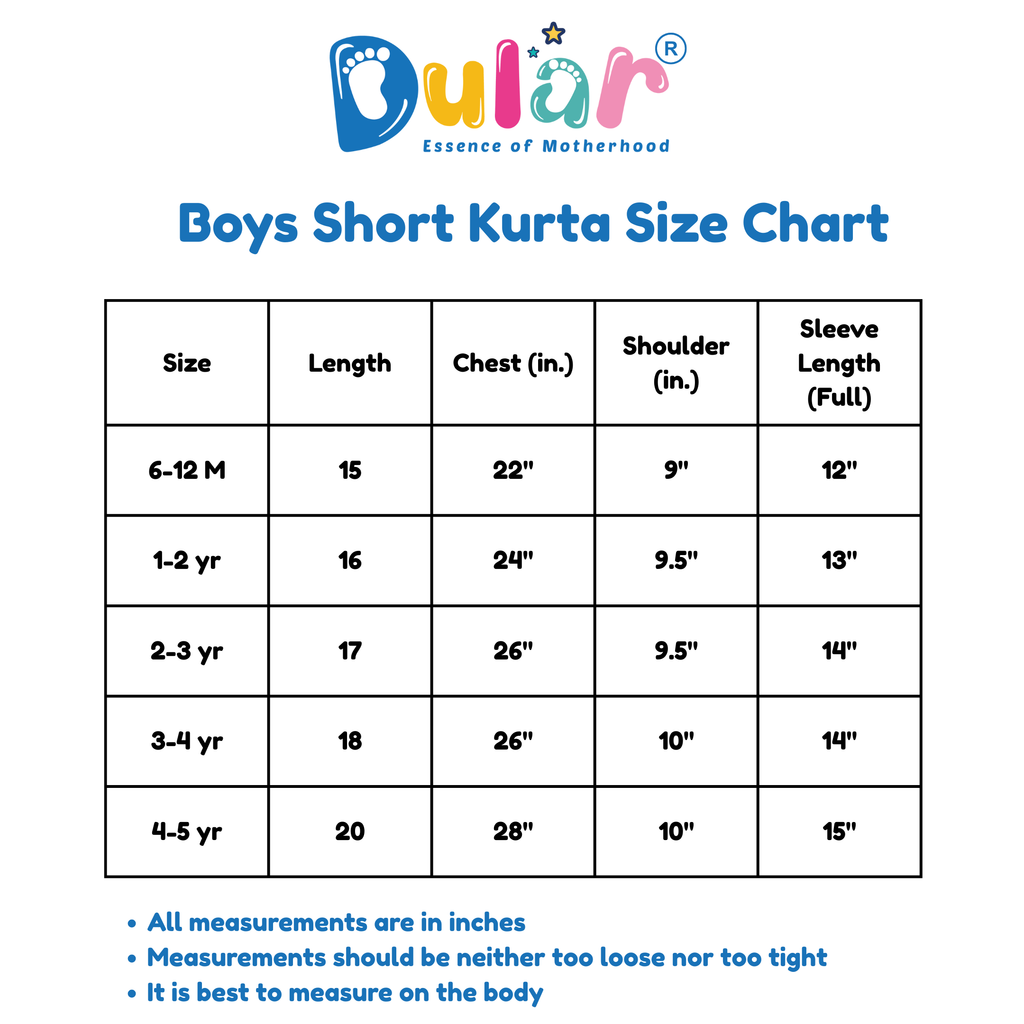 Cotton Short Kurta for Boys | Indigo Fish