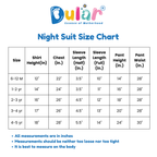 Cotton Night Suits for Kids | Red Cycle ( White Base )