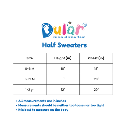 Baby Sweater | Half Sweater | Red