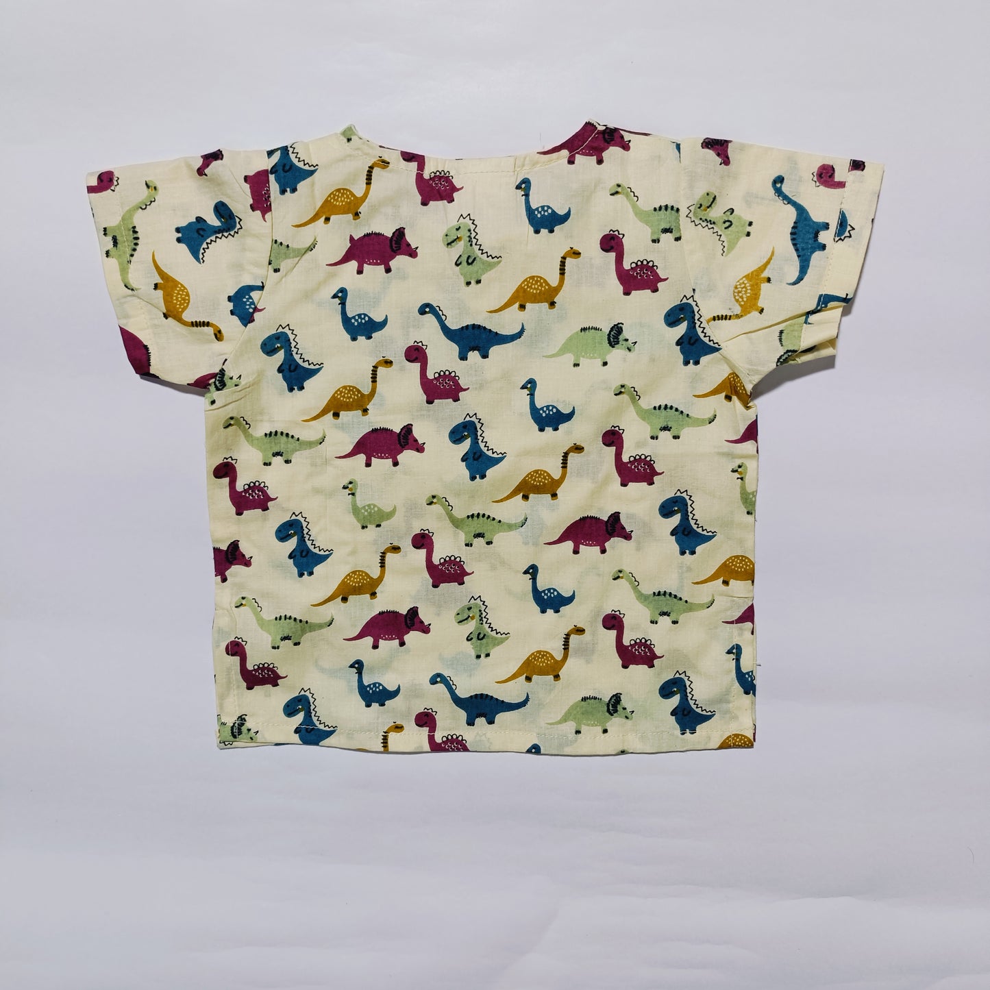 co ord set for kids | Cream | Dinosaur