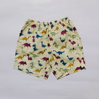 co ord set for kids | Cream | Dinosaur