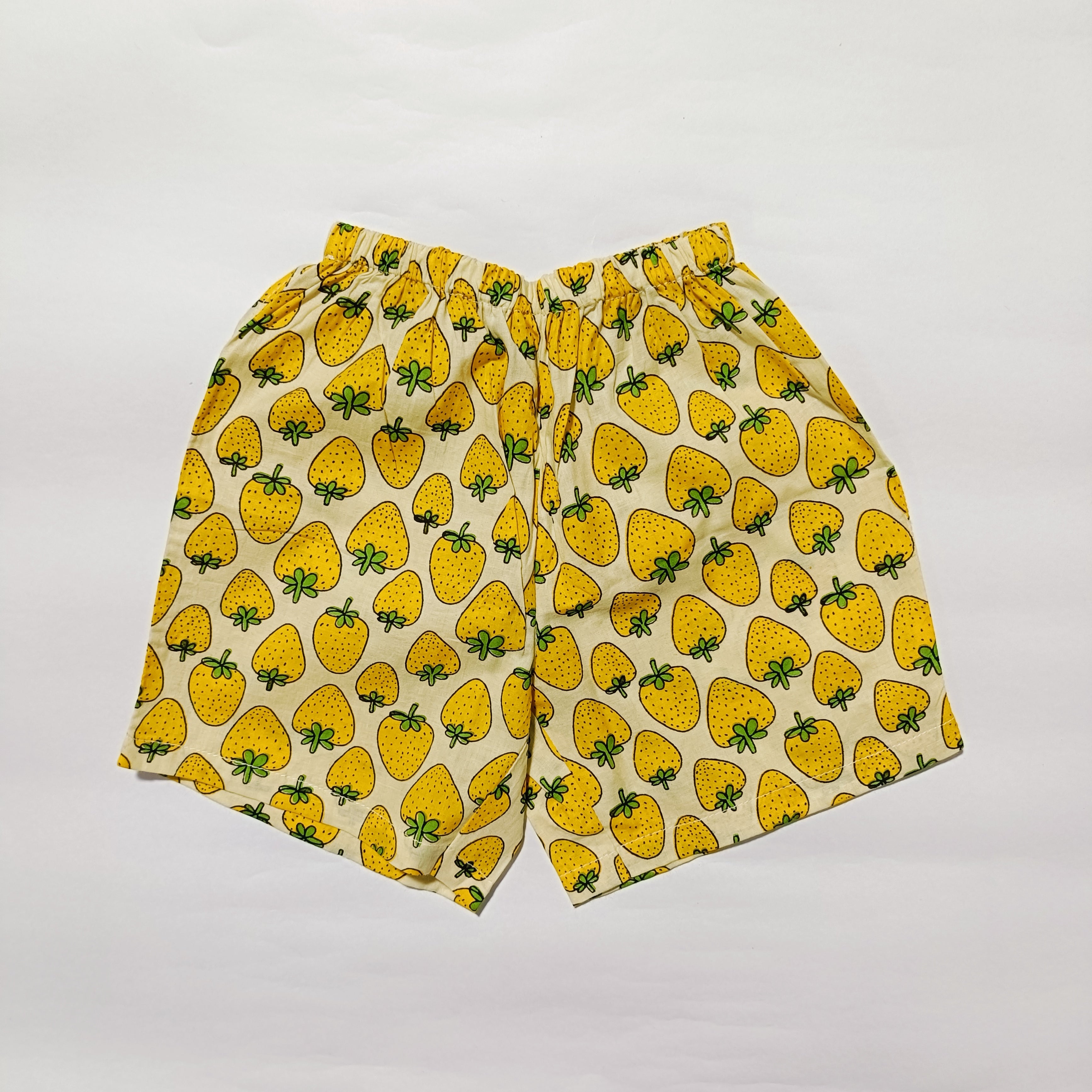 co ord set for kids | Yellow | Strawberry