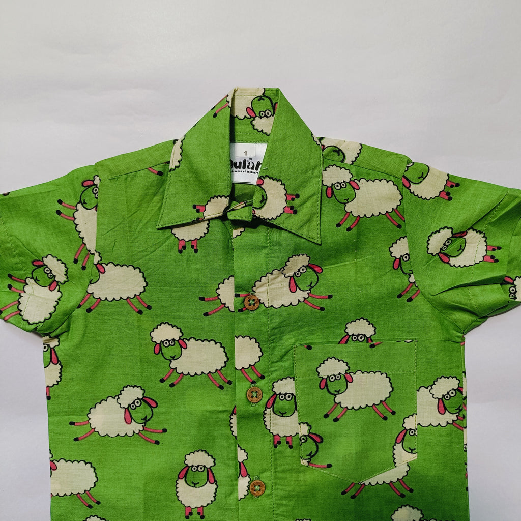 Cotton Shirt | Sheep Green
