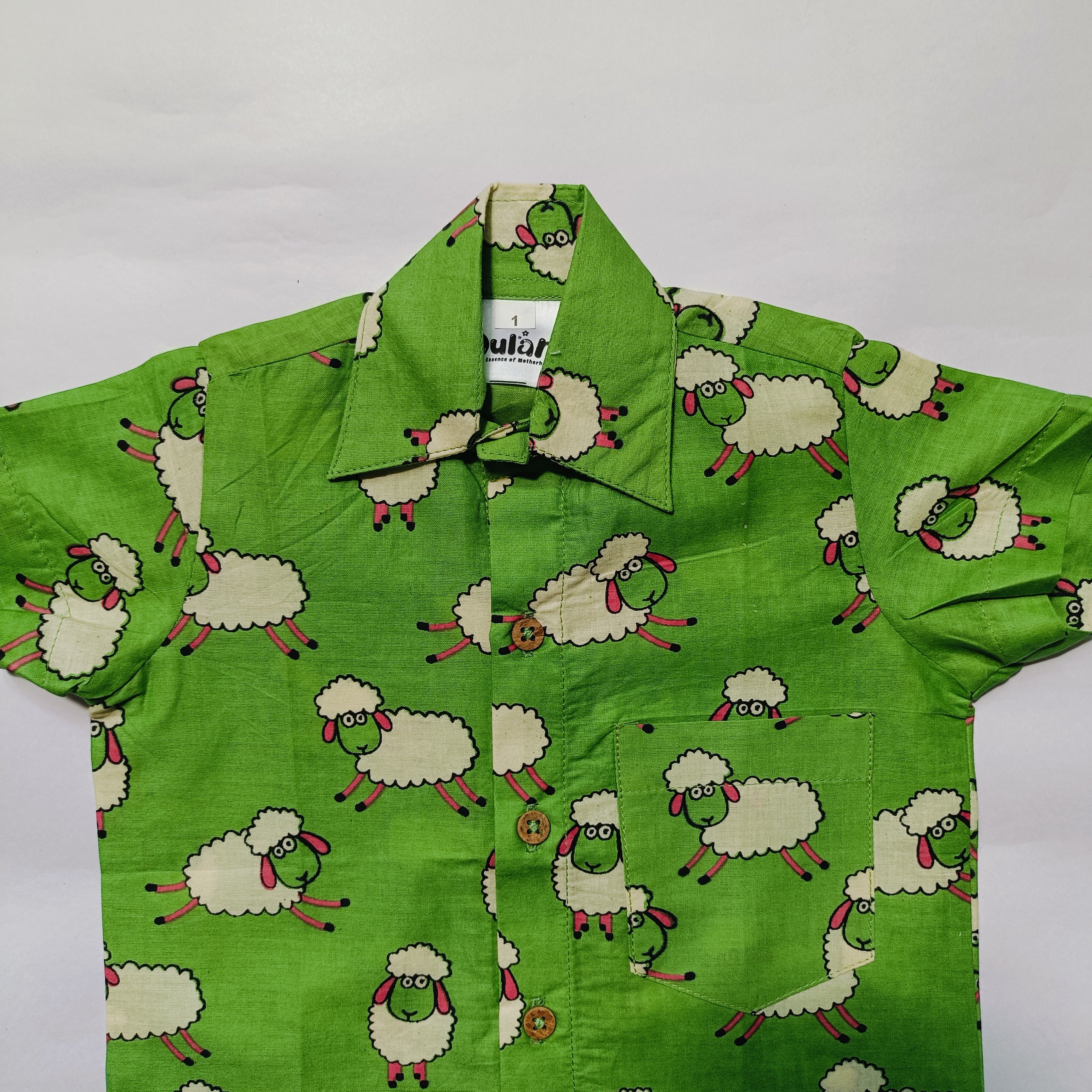 Cotton Shirt | Sheep Green
