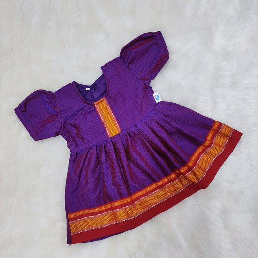 Khan Frock - Purple