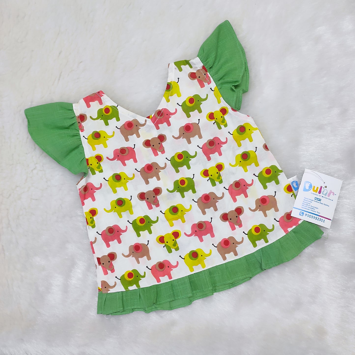 Cotton Top - Yellow  Elephant