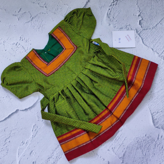 Khan Frock - Olive