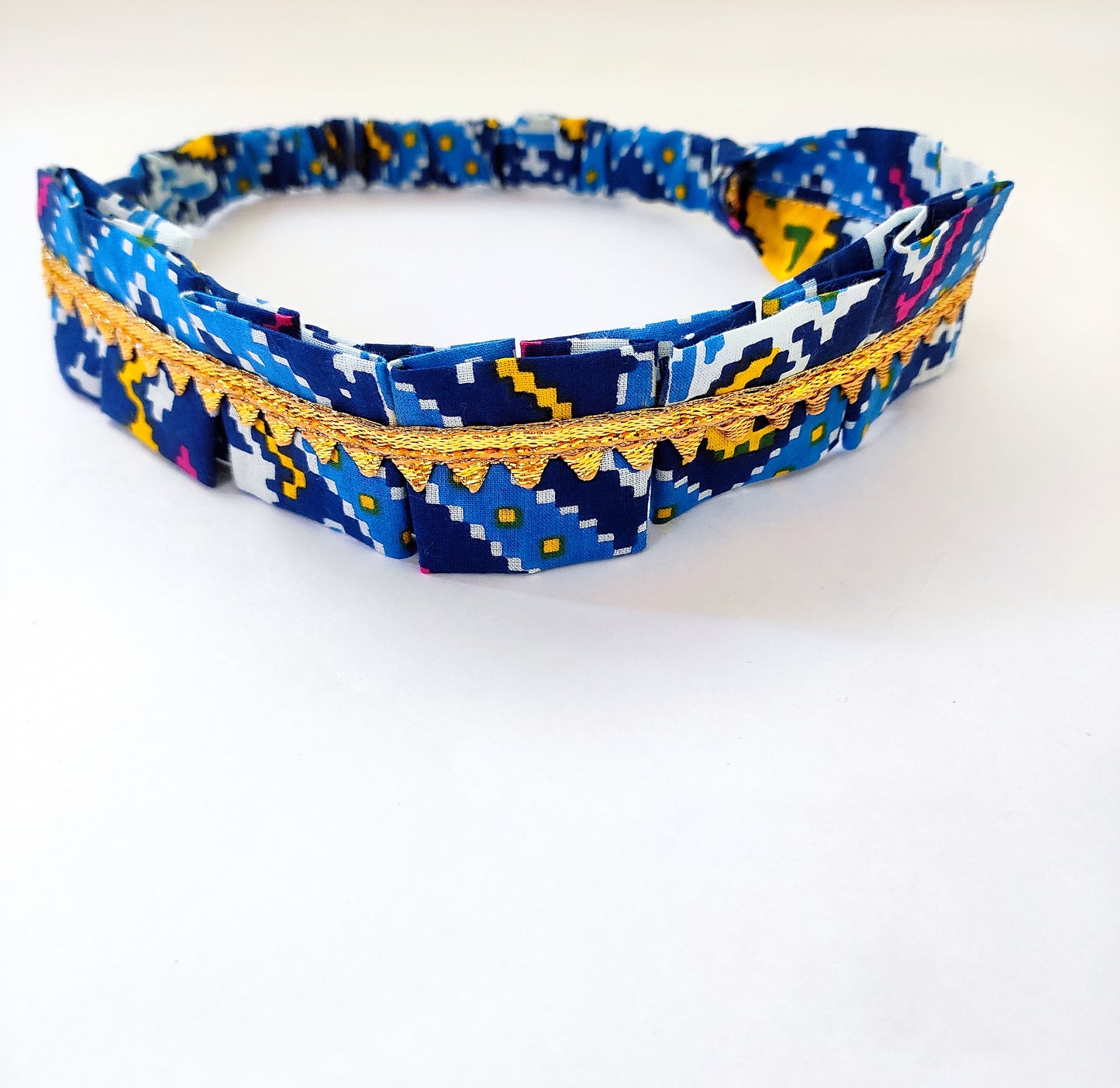 Patola Hair Band - Blue