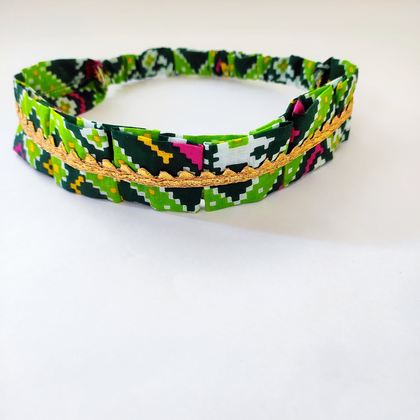 Patola Hair Band - Green