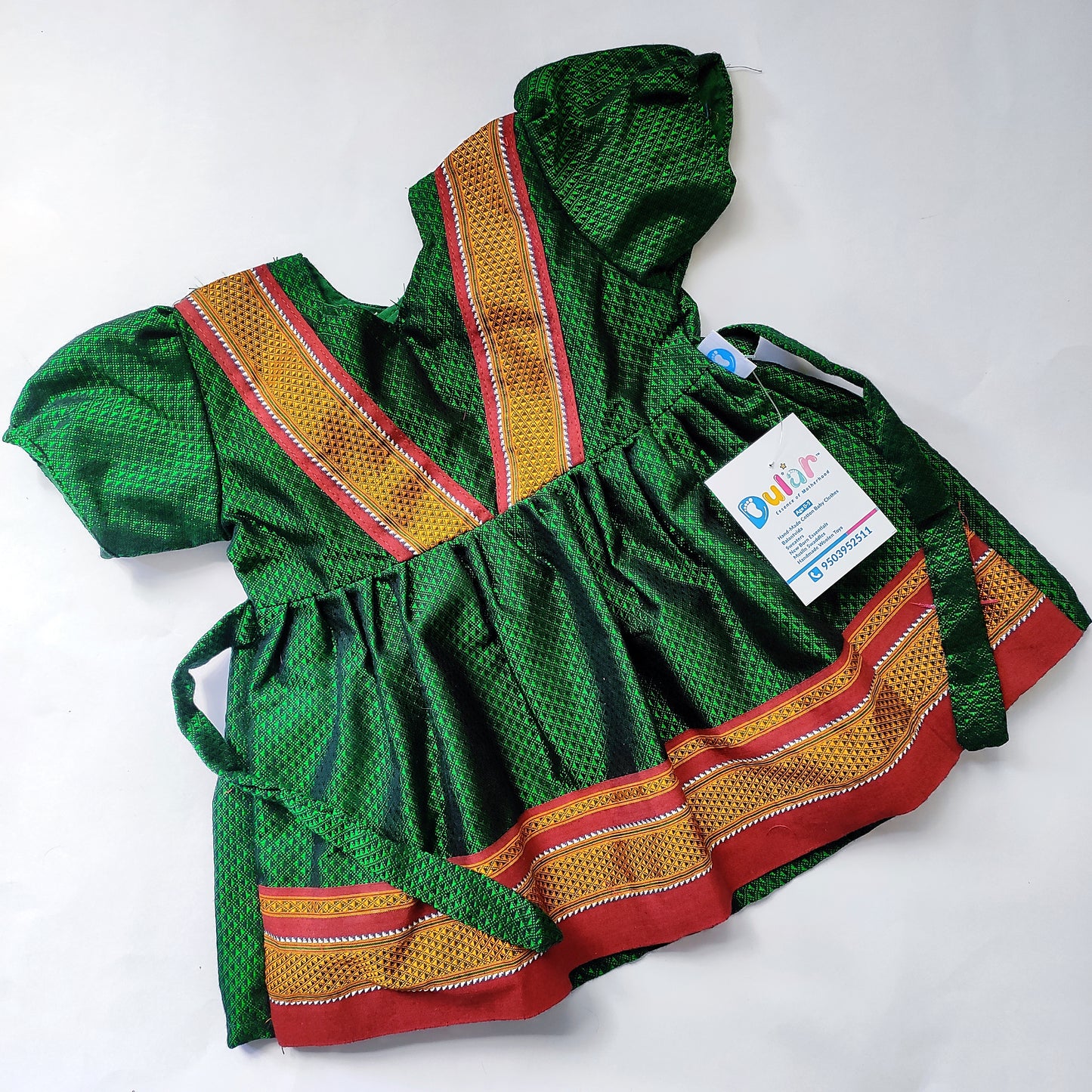Ethnic Frock - Bottle Green