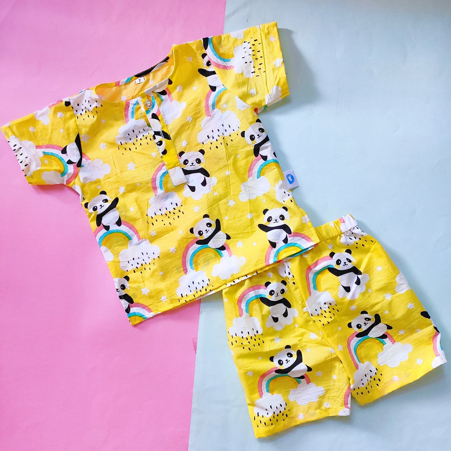 Co-ord Set - Yellow panda