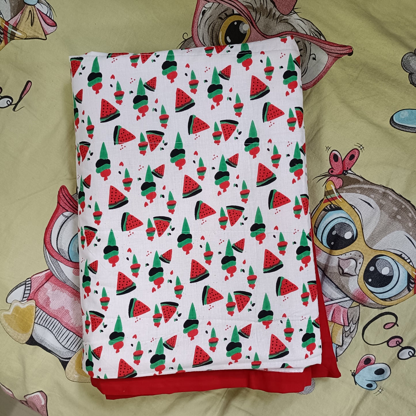 Jaipur Cotton Blanket | Watermelon