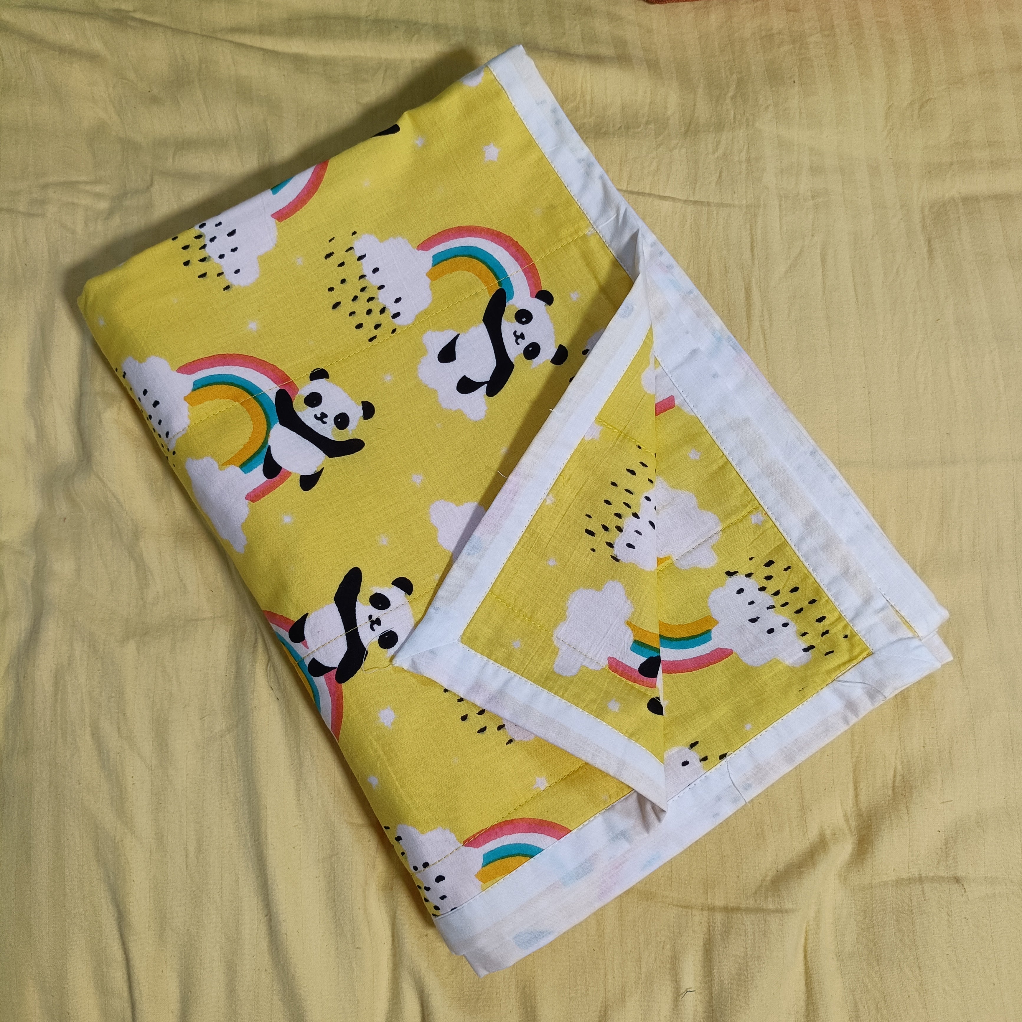 Jaipur Cotton Blanket | Yellow Panda